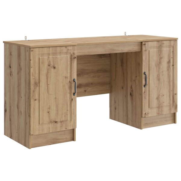 vidaXL Bureau Chêne artisanal 142 5 x 50 x 75 cm Bois d'ingénierie
