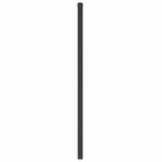 vidaXL Tête de lit métal noir 107 cm