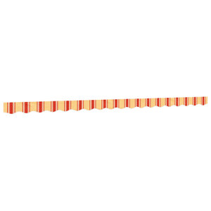 vidaXL Tissu de remplacement de cantonnière d’auvent jaune orange 4 5m