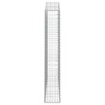 vidaXL Paniers à gabions arqués 12 Pièces 200x30x180/200 cm Fer galvanisé
