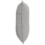 vidaXL Coussin de Dos Gris clair 50 x 45 cm Tissu en microfibre