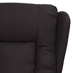 vidaXL Fauteuil Noir Similicuir