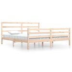vidaXL Cadre de lit sans matelas bois massif de pin 200x200 cm
