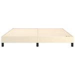 vidaXL Cadre de lit à ressorts crème 180x200 cm similicuir
