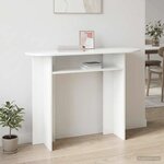vidaXL Table console Blanc 100 x 39 5 x 75 cm Bois d'ingénierie