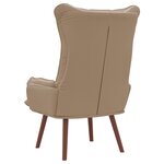 vidaXL Fauteuil Relaxant en Similicuir Cappuccino