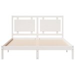 vidaXL Cadre de lit extra long sans matelas 160x220 cm bois massif