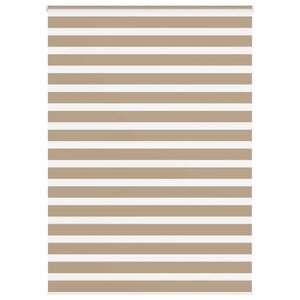 vidaXL Store zèbre marron sable largeur du tissu 150 9 cm polyester