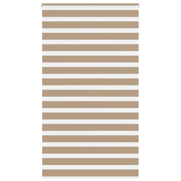 vidaXL Store zèbre marron sable largeur du tissu 125 9 cm polyester