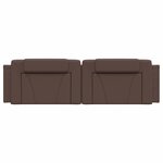 vidaXL Coussin de tête de lit Viana marron 180 cm similicuir
