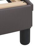 vidaXL Lit avec matelas gris 140x200 cm similicuir