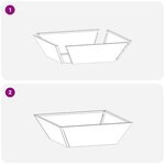 vidaXL Cache-pot de jardin 5 Pièces Rouillé 50 x 50 x 15 cm