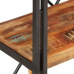 vidaXL Bibliothèque à 3 niveaux 60x30x80cm Bois de récupération massif