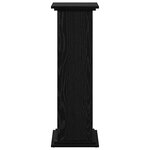 vidaXL Support d'affichage avec rangement Chêne noir 31x30x90 cm Bois reconstitué