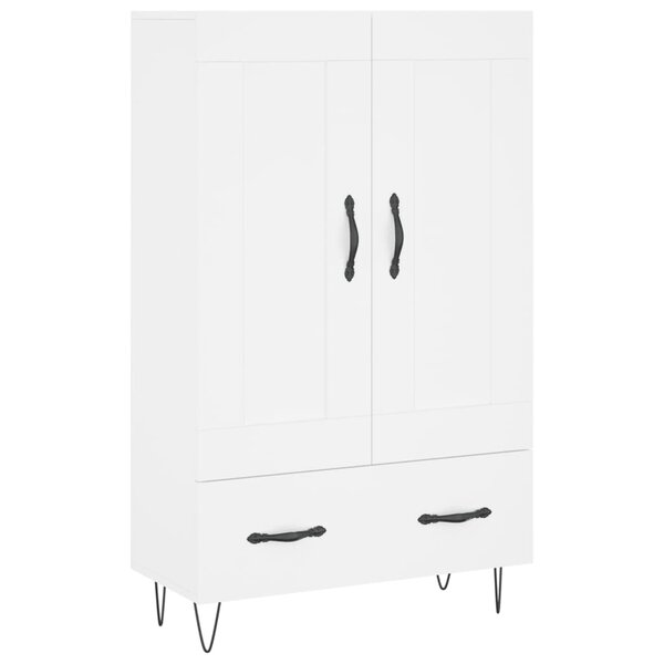 vidaXL Buffet haut blanc 69 5x31x115 cm bois d'ingénierie