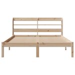 vidaXL Cadre de lit sans matelas 140x190 cm bois de pin massif