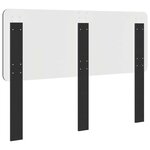 vidaXL Tête de lit Chêne noir 150 cm Bois d'ingénierie