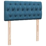 vidaXL Sommier à lattes de lit avec matelas bleu 100x200 cm