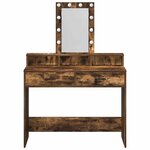 vidaXL Table de Toilette Marron 100 x 41 x 140 cm Bois d'ingénierie