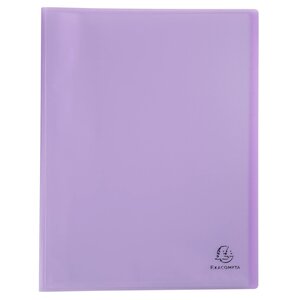Protège-documents En Polypropylène Semi Rigide Chromaline Pastel 80 Vues - A4 - Mauve - X 10 - Exacompta