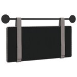 vidaXL Tête de lit suspendue Taupe Tissu