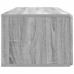 vidaXL Meuble TV mural 98 x 41 x 30 cm Sonoma gris Bois d'ingénierie