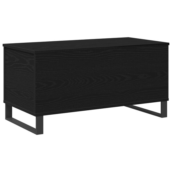 vidaXL Table Basse Chêne noir 90 x 44.5 x 45 cm Bois d'ingénierie