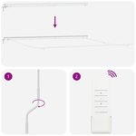 vidaXL Auvent Blanc 4 5 × 3 5 m Métal