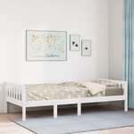 vidaXL Lit pour enfants sans matelas blanc 80x200cm bois de pin massif