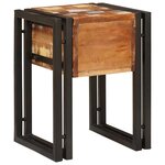vidaXL Table d'appoint 30 x 30 x 40 cm Bois recyclé massif et métal