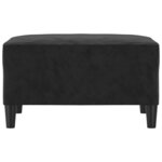 vidaXL Repose-pied Noir 70x55x41 cm Velours