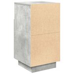 vidaXL Tables de chevet 2 Pièces avec 2 tiroirs gris béton 36x36x68 cm