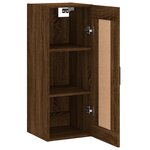 vidaXL Armoire murale chêne marron 34 5x34x90 cm bois d'ingénierie