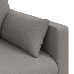 vidaXL Canapé Taupe 139 x 78 x 80 cm tissu