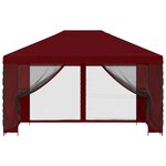 vidaXL Abri de jardin avec parois 4 × 3 m Bordeaux Polyester et Acier