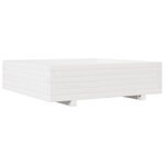 vidaXL Jardinière blanc 90x90x26 5 cm bois de pin massif