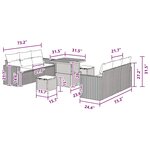 vidaXL Ensemble de canapé de jardin 9 Pièces Noir polyrotin