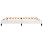 vidaXL Cadre de lit à ressorts blanc 200x200 cm similicuir