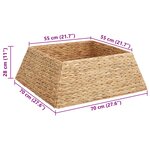 vidaXL Collier de sapin de Noël Marron 70 x 70 x 28 cm Jacinthe d'eau