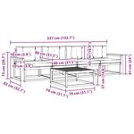 vidaXL Ensemble de canapés d'extérieur 4 pc Blanc et Beige