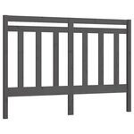 vidaXL Tête de lit Gris 141x4x100 cm Bois massif de pin
