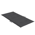 vidaXL Coussins de chaise à dossier bas lot de 4 anthracite mélangé