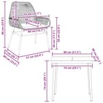 vidaXL Ensemble à manger de jardin et coussins 3 Pièces noir rotin verre