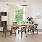 vidaXL Pieds de table à manger en forme de A  2 pièces  70 x (72-73) cm  acier