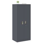 vidaXL Armoire de rangement Anthracite 60 x 40 x 140 cm Acier