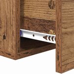 vidaXL Cabinet de chevet Bois ancien 35 x 35 x 20 cm Bois d'ingénierie