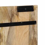 vidaXL Tête de lit 180 cm bois de manguier brut massif