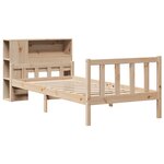 vidaXL Lit bibliothèque sans matelas 100x200 cm bois massif de pin