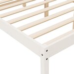 vidaXL Lit pour personne âgée sans matelas blanc 90x190 cm