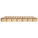 vidaXL Cadre de lit sans matelas 160x200 cm bois massif